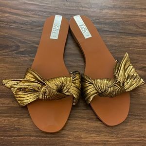 Zara Bow Tie Sandals